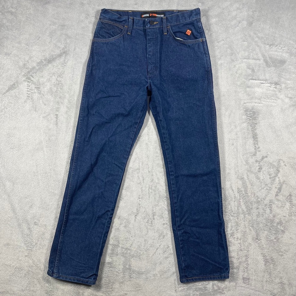 Wrangler Jeans Mens 30(29)x31(30) Blue Flame Resistant FR 13 CAT2 FR13MWZ